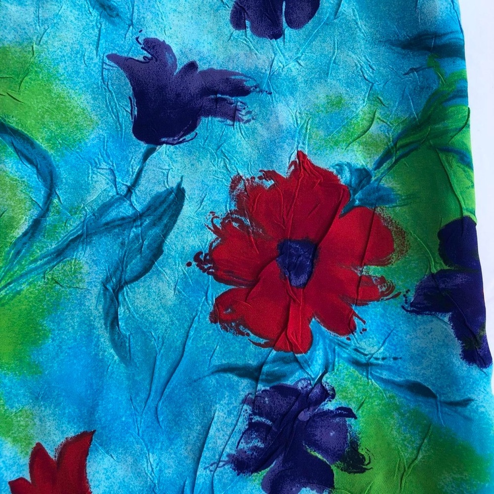 Vintage 1990s floral sleeveless midi dress - Picture 5 of 5